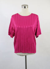 Lataa kuva Galleria-katseluun, Arola made in Finland 80-luvun vintage satiinipusero 34