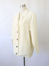 Lataa kuva Galleria-katseluun, Luonnonvalkoinen oversize takki 36