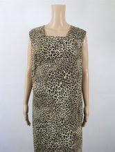 Lataa kuva Galleria-katseluun, Leopardikuosinen pitkä sifonkimekko 44