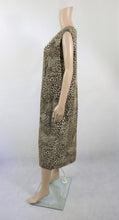 Lataa kuva Galleria-katseluun, Leopardikuosinen pitkä sifonkimekko 44