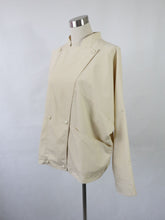 Lataa kuva Galleria-katseluun, Luonnonvalkoinen oversize takki