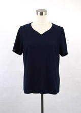 Lataa kuva Galleria-katseluun, Finn Karelia tummansininen lyhythihainen pusero D40
