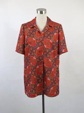 Lataa kuva Galleria-katseluun, Paisley-kuvioinen lyhythihainen kauluspaita C42