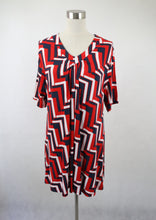 Lataa kuva Galleria-katseluun, Kuviollinen lyhythihainen trikootunika L