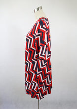 Lataa kuva Galleria-katseluun, Kuviollinen lyhythihainen trikootunika L