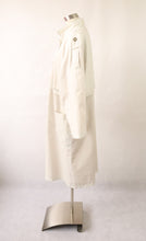 Lataa kuva Galleria-katseluun, Luonnonvalkoinen oversize pitkä takki 38