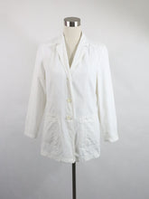 Lataa kuva Galleria-katseluun, Valkoinen vuorittamaton takki S