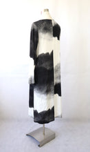 Lataa kuva Galleria-katseluun, Mustavalkoinen kuviollinen pitkä mekko 36