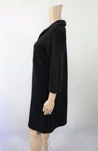 Lataa kuva Galleria-katseluun, Musta kauluksellinen mekko M