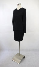 Lataa kuva Galleria-katseluun, Tummanharmaa neulepusero ja hame S