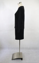 Lataa kuva Galleria-katseluun, Tummanharmaa neulepusero ja hame S