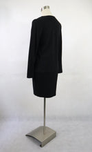 Lataa kuva Galleria-katseluun, Tummanharmaa neulepusero ja hame S