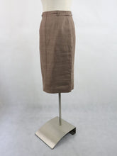 Lataa kuva Galleria-katseluun, Ruskea puolipituinen pellavahame 36