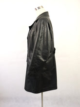 Lataa kuva Galleria-katseluun, Musta vuoritettu nahkatakki 42
