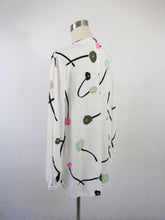 Lataa kuva Galleria-katseluun, Valkoinen kuviollinen paitapusero 44