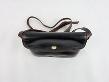Lataa kuva Galleria-katseluun, Musta olkalaukku ruskein somistein