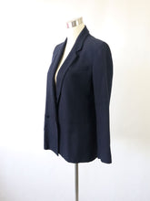 Lataa kuva Galleria-katseluun, Tummansininen villakangasbleiseri