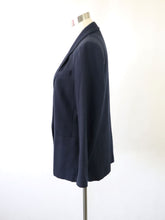 Lataa kuva Galleria-katseluun, Tummansininen villakangasbleiseri