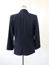 Lataa kuva Galleria-katseluun, Tummansininen villakangasbleiseri