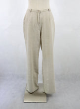 Lataa kuva Galleria-katseluun, Pola made in Finland beiget pellavasekoitehousut C40