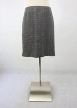 Lataa kuva Galleria-katseluun, Ril's tummanharmaa kuviopintainen pellava-puuvillasekoitekankainen puolihame 40