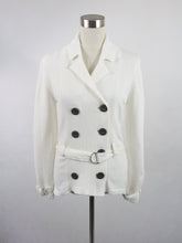 Lataa kuva Galleria-katseluun, Ril's valkoinen napillinen neuletakki 100% puuvillaa S