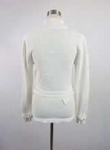 Lataa kuva Galleria-katseluun, Valkoinen puuvillaneuletakki S