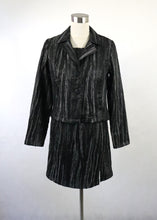 Lataa kuva Galleria-katseluun, Hopeahohtoinen kotelomekko ja lyhyt jakku 40