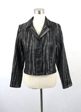 Lataa kuva Galleria-katseluun, Hopeahohtoinen kotelomekko ja lyhyt jakku 40