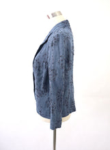 Lataa kuva Galleria-katseluun, Farkunsininen kirjailtu pellavajakku 38