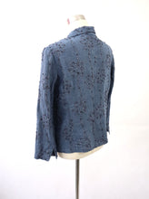 Lataa kuva Galleria-katseluun, Farkunsininen kirjailtu pellavajakku 38