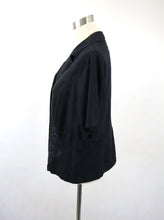 Lataa kuva Galleria-katseluun, Musta lyhythihainen paitajakku