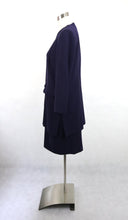 Lataa kuva Galleria-katseluun, Violetti villasekoitekankainen jakkupuku 38