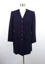 Lataa kuva Galleria-katseluun, Violetti villasekoitekankainen jakkupuku 38