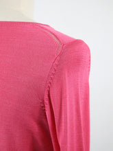 Lataa kuva Galleria-katseluun, Vadelmanpunainen neulebolero XS