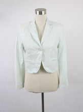 Lataa kuva Galleria-katseluun, Your Face kiiltäväpintainen bolerojakku 38 100% pellavaa