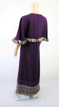 Lataa kuva Galleria-katseluun, Violetti villakankainen mekko S