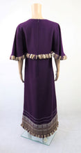 Lataa kuva Galleria-katseluun, Violetti villakankainen mekko S