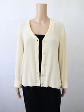 Lataa kuva Galleria-katseluun, Luonnonvalkoinen puuvillaneuletakki M