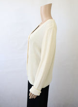 Lataa kuva Galleria-katseluun, Luonnonvalkoinen puuvillaneuletakki M