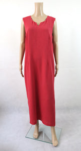 Adatto punainen pitkä hihaton mekko 40