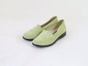 Avec by Topman pistaasinvihreät mokkanahkaiset loaferit 4½