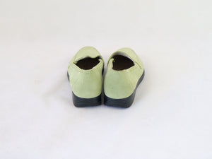 Pistaasinvihreät mokkanahkaiset loaferit 4½