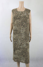 Lataa kuva Galleria-katseluun, Leopardikuosinen pitkä sifonkimekko 44