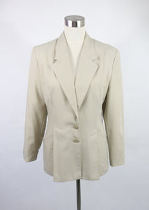 Vaalean beige jakkupuku 34/36