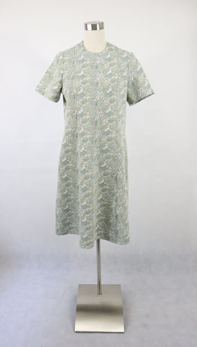 Kati-Myynti vaaleanvihreä kuviollinen kotimainen vintage mekko 38