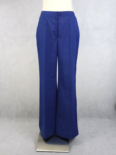 Kaunotar Finn Fashion siniset housut C42 kotimaista vintagea 