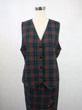 Lataa kuva Galleria-katseluun, Tummanvihreä ruudullinen hame ja liivi 38