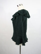 Lataa kuva Galleria-katseluun, Tummanvihreä mohairneulepusero S