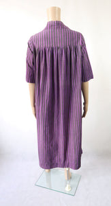 Violetti raidallinen takkimekko 40
